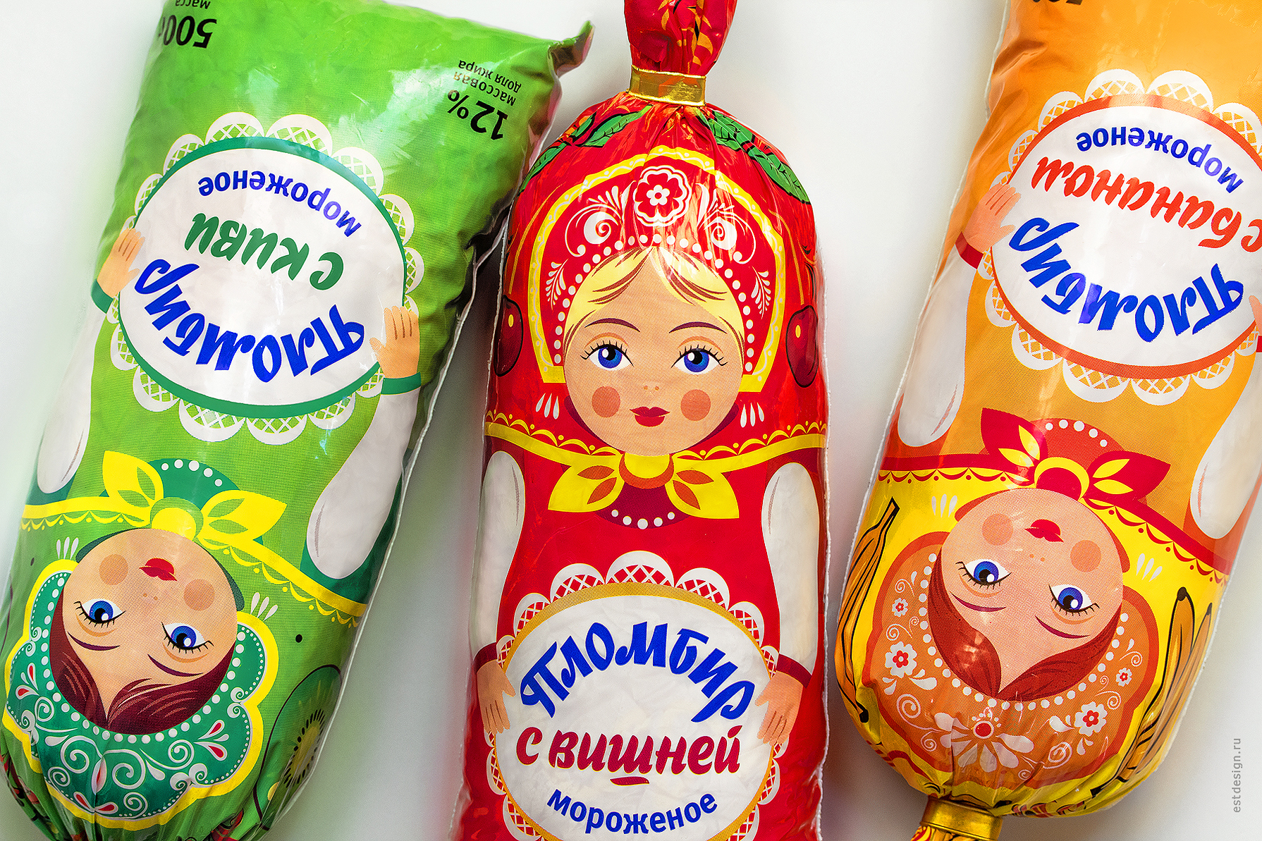 Упаковка Еврофуда Мороженое матрешки